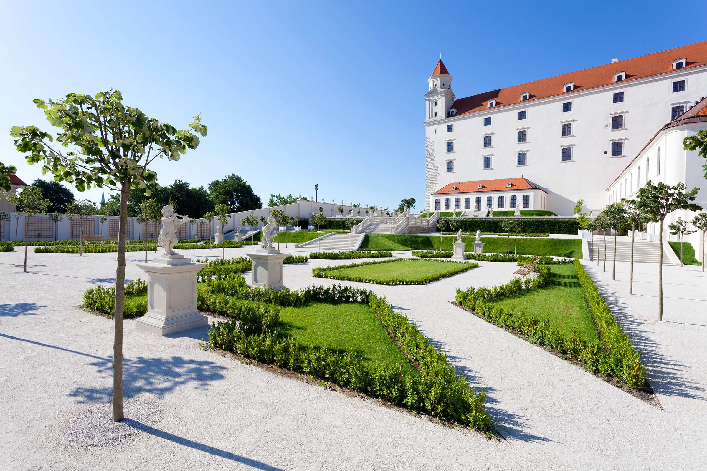 Barockgarten - Bratislavaer Burg